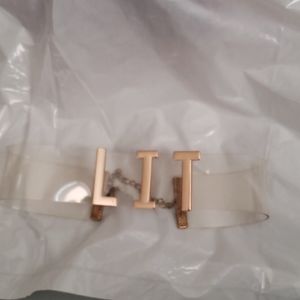 "LIT" clear choker